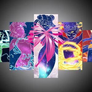 Sailor Moon 1 - Anime 5 Panel Canvas Art Wall Decor