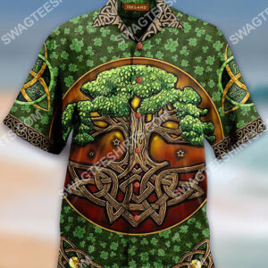 Saint Patrick’S Day Tree Of Life All Over Printing Hawaiian Shirt