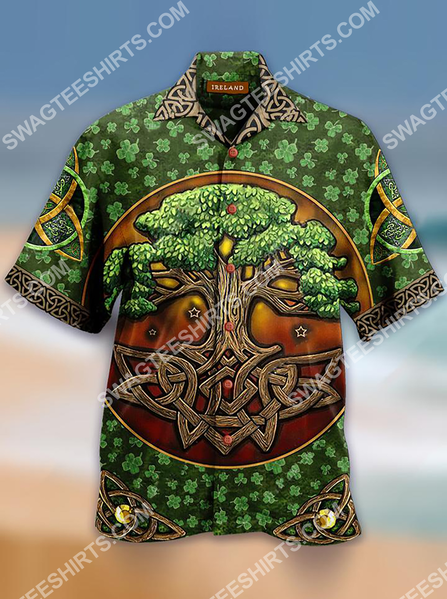 Saint Patrick’S Day Tree Of Life All Over Printing Hawaiian Shirt Saint Patrick’S Day Tree Of Life All Over Printing Hawaiian Shirt