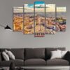 Saint Peters Square In Vatican - Nature 5 Panel Canvas Art Wall Decor