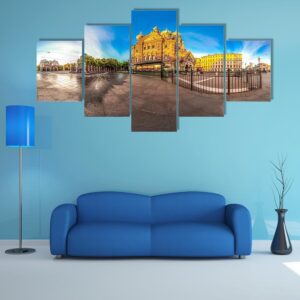 Saint-Petersburg Church Of The Savior On Blood - Religion 5 Panel Canvas Art Wall Decor