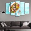 Salad - Kitchen 5 Panel Canvas Art Wall Decor