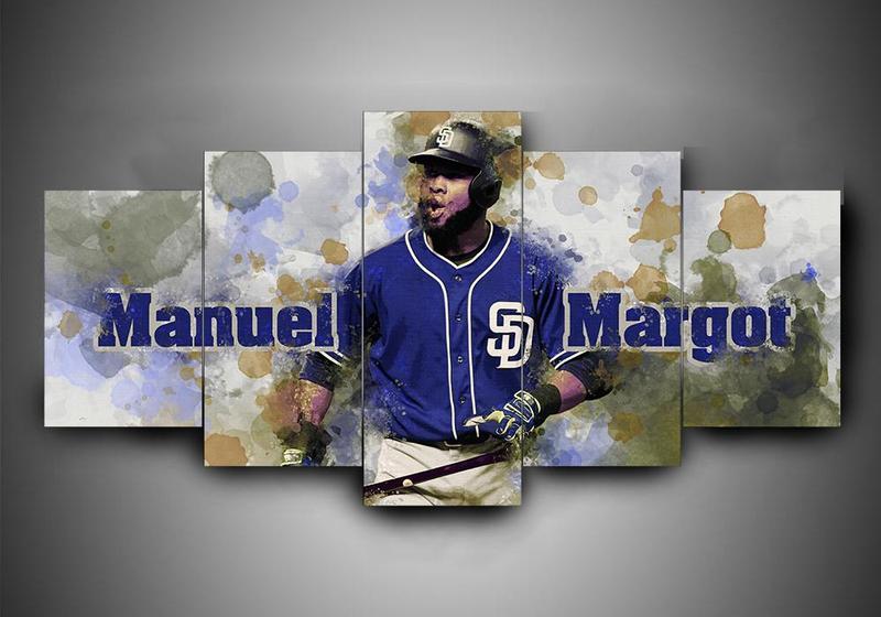 San Diego Padres 2 - Sport 5 Panel Canvas Art Wall Decor San Diego Padres 2 - Sport 5 Panel Canvas Art Wall Decor