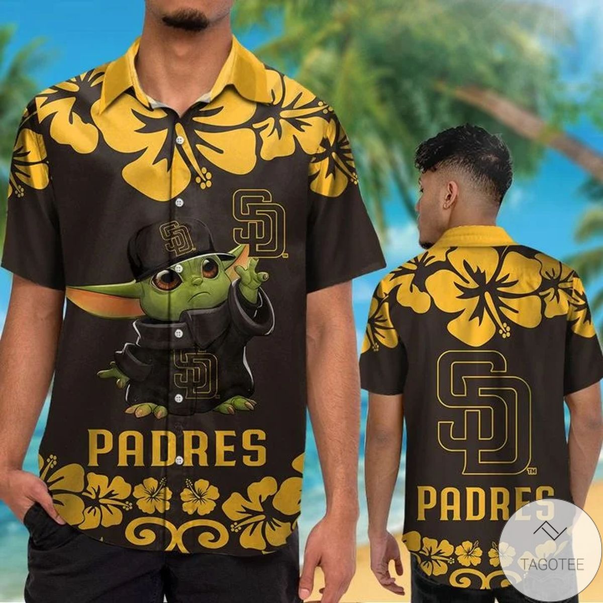 San Diego Padres Baby Yoda Hawaiian Shirt San Diego Padres Baby Yoda Hawaiian Shirt