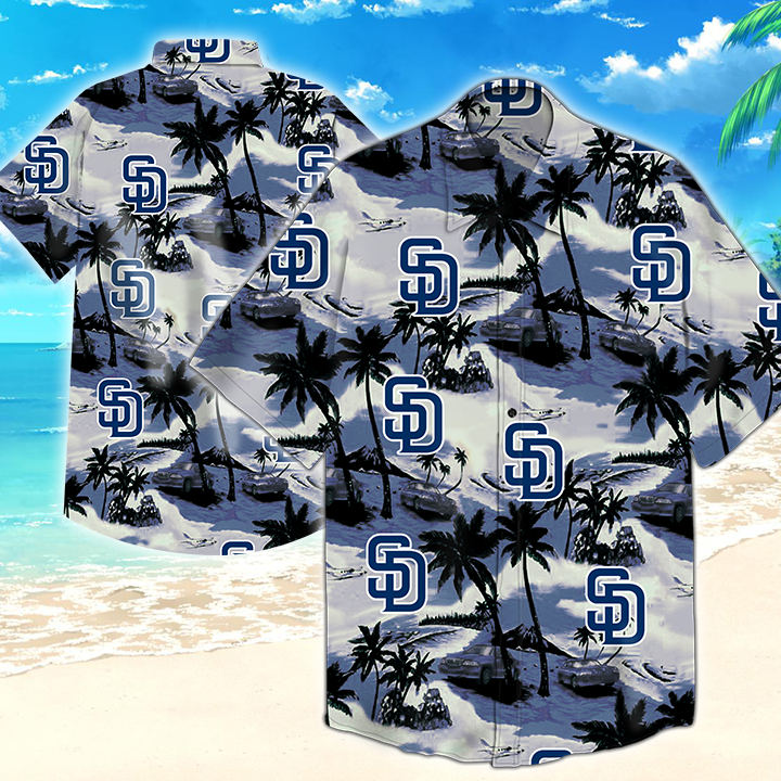San Diego Padres Mlb Hawaiian Shirt Summer Button Up San Diego Padres Mlb Hawaiian Shirt Summer Button Up