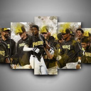 San Diego Padres - Sport 5 Panel Canvas Art Wall Decor