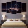 San Francisco 3 - Nature 5 Panel Canvas Art Wall Decor