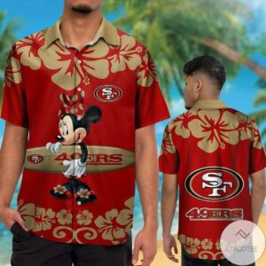 San Francisco 49Ers & Minnie Mouse Hawaiian Shirt