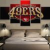 San Francisco 49Ers Sports Team - Sport 5 Panel Canvas Art Wall Decor