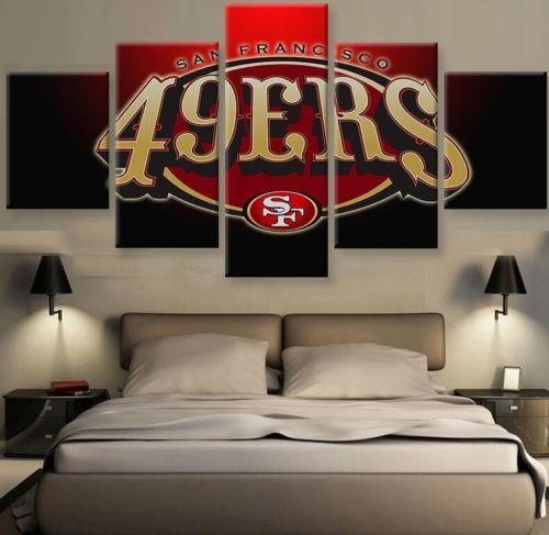 San Francisco 49Ers Sports Team - Sport 5 Panel Canvas Art Wall Decor San Francisco 49Ers Sports Team - Sport 5 Panel Canvas Art Wall Decor