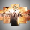 San Francisco 49Ers - Brian Hoyer - Sport 5 Panel Canvas Art Wall Decor