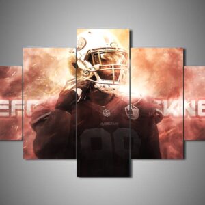 San Francisco 49Ers - Deforest Buckner - Sport 5 Panel Canvas Art Wall Decor