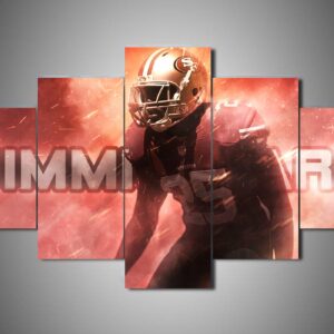 San Francisco 49Ers - Jimmie Ward - Sport 5 Panel Canvas Art Wall Decor