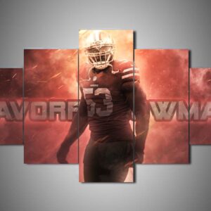 San Francisco 49Ers - Navorro Bowman - Sport 5 Panel Canvas Art Wall Decor