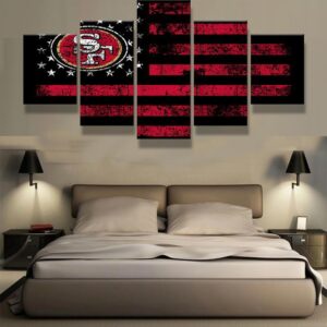 San Francisco 49Ers - Sport 5 Panel Canvas Art Wall Decor