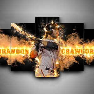 San Francisco Giants 2 - Sport 5 Panel Canvas Art Wall Decor