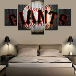 San Francisco Giants Baseball - Sport 5 Panel Canvas Art Wall Decor