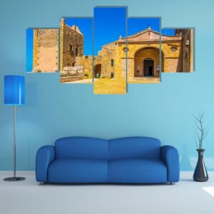 Santuari Del Puig De Maria At Mallorca - Religion 5 Panel Canvas Art Wall Decor