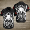 Satan Skull In Coffin Hawaiian Shirt Summer Button Up