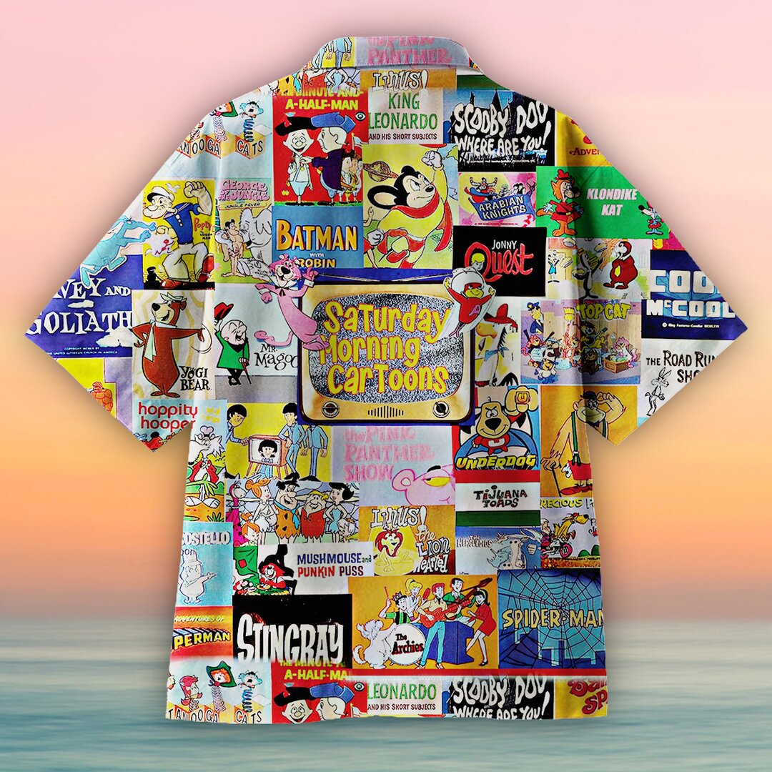 Saturday Morning Cartoons Hawaiian Shirt Saturday Morning Cartoons Hawaiian Shirt