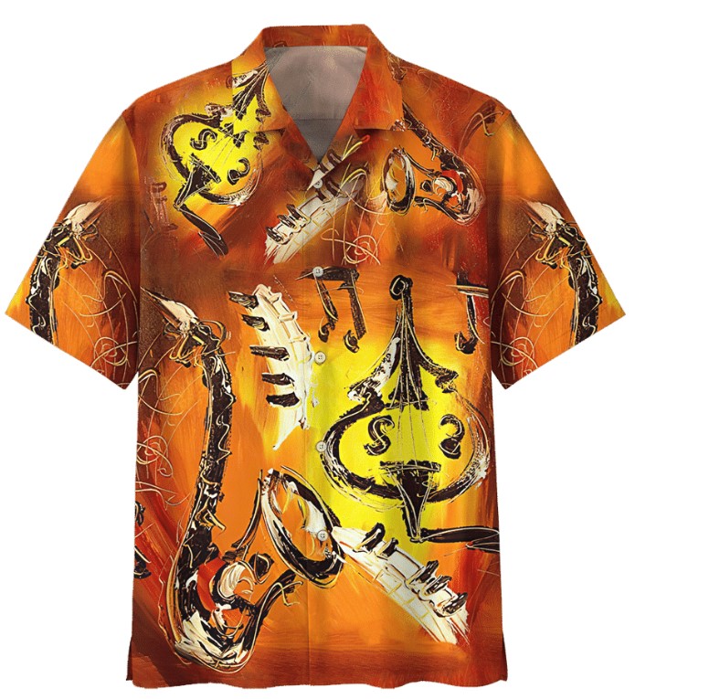 Saxophone Hawaiian Shirt Saxophone Hawaiian Shirt