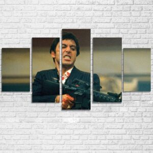Scarface - Tony Montana - Movie 5 Panel Canvas Art Wall Decor
