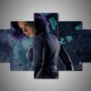 Scarlett Johansson 2 - Famous Person 5 Panel Canvas Art Wall Decor