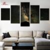 Scenery: Sky At Night - Nature 5 Panel Canvas Art Wall Decor