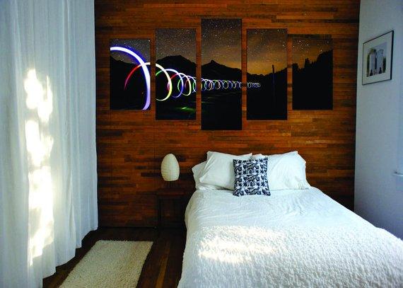 Scenic Road - Abstract 5 Panel Canvas Art Wall Decor Scenic Road - Abstract 5 Panel Canvas Art Wall Decor