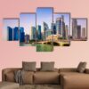 Scenic Singapore Skyline - Nature 5 Panel Canvas Art Wall Decor