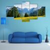 Scenic View From Braunwald In Spring - Nature 5 Panel Canvas Art Wall Decor