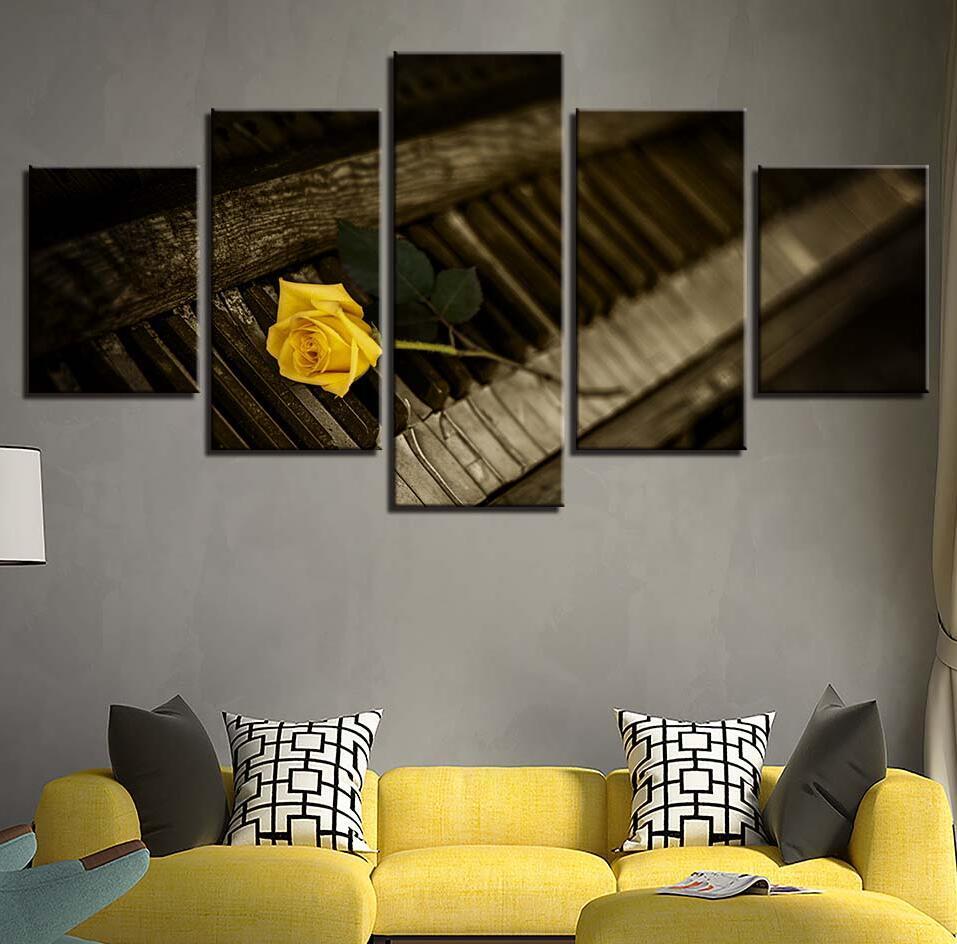 Score Piano Still Life 2 - Music 5 Panel Canvas Art Wall Decor Score Piano Still Life 2 - Music 5 Panel Canvas Art Wall Decor