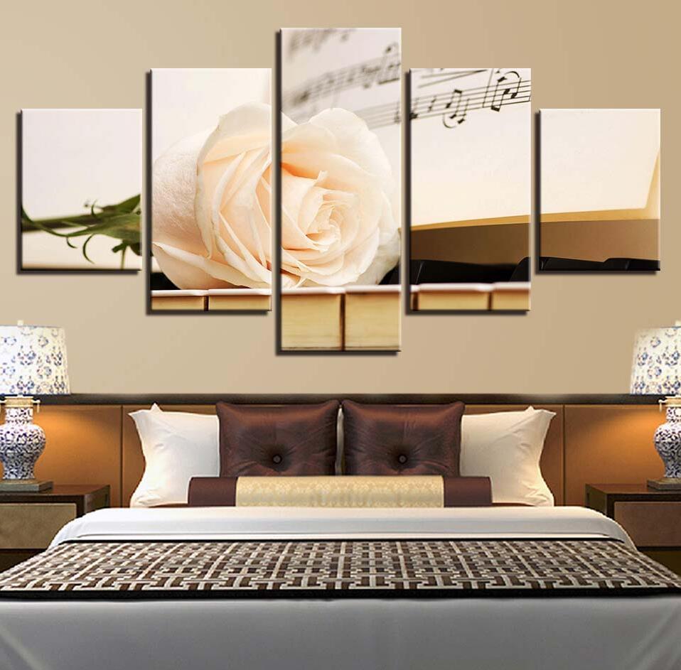Score Piano Still Life - Music 5 Panel Canvas Art Wall Decor Score Piano Still Life - Music 5 Panel Canvas Art Wall Decor