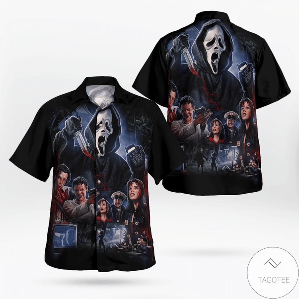 Scream Ghostface Halloween Hawaiian Shirt Scream Ghostface Halloween Hawaiian Shirt