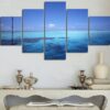 Sea 12 - Space 5 Panel Canvas Art Wall Decor
