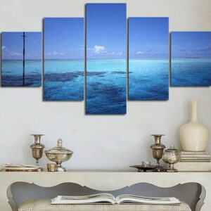Sea 12 - Space 5 Panel Canvas Art Wall Decor