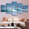 Sea 14 - Space 5 Panel Canvas Art Wall Decor