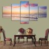 Sea 15 - Space 5 Panel Canvas Art Wall Decor