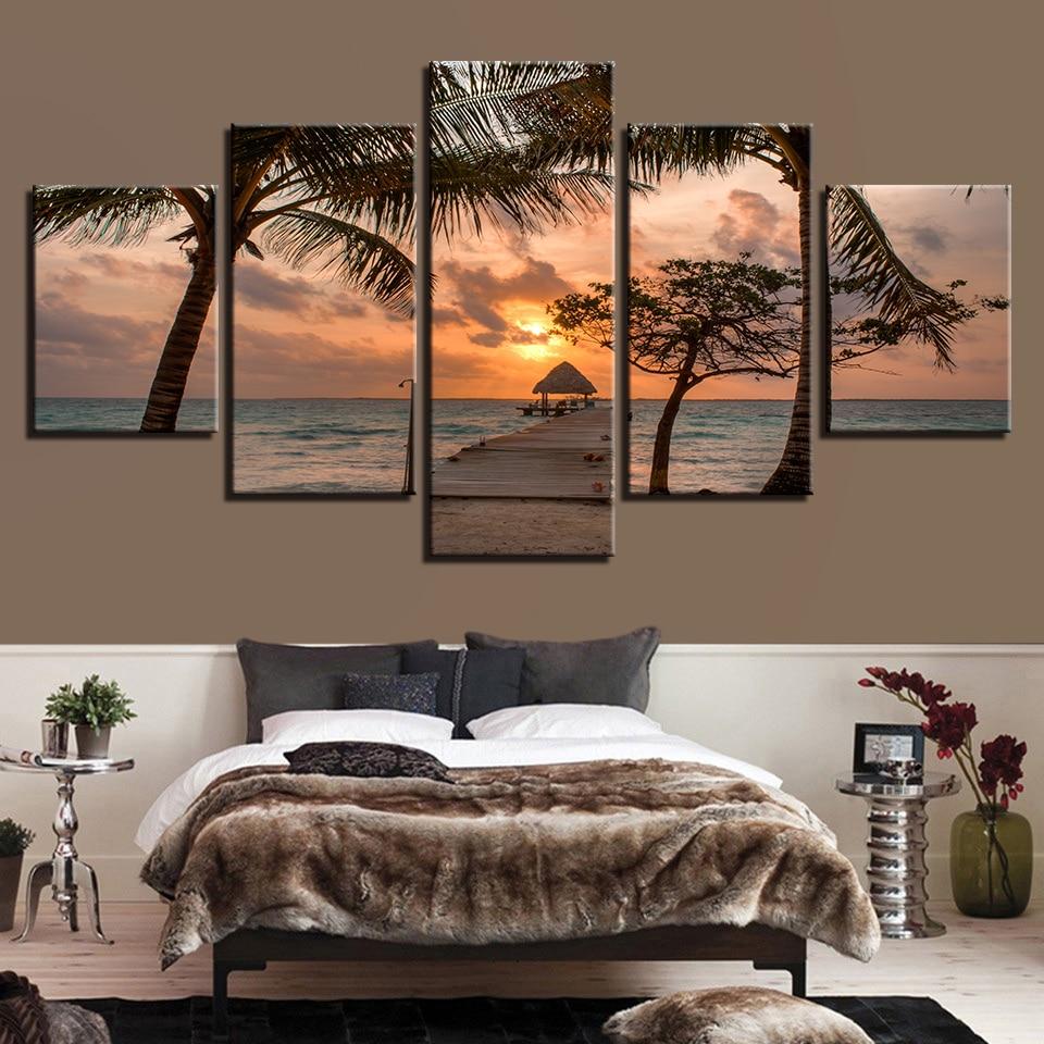 Sea 3 - Ocean 5 Panel Canvas Art Wall Decor Sea 3 - Ocean 5 Panel Canvas Art Wall Decor