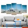Sea Shells Conch - Animal 5 Panel Canvas Art Wall Decor