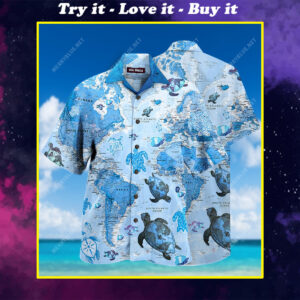 Sea Turtle Full Printing Hawaiian Shirt