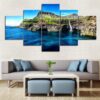 Sea Waterfall - Space 5 Panel Canvas Art Wall Decor