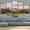 Seascape 10 - Space 5 Panel Canvas Art Wall Decor