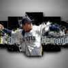 Seattle Mariners 1 - Sport 5 Panel Canvas Art Wall Decor