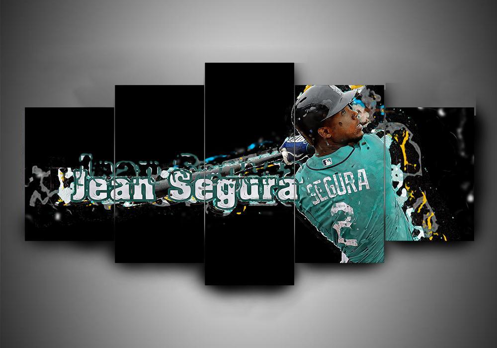 Seattle Mariners 2 - Sport 5 Panel Canvas Art Wall Decor Seattle Mariners 2 - Sport 5 Panel Canvas Art Wall Decor