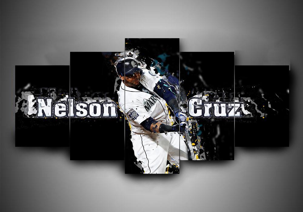 Seattle Mariners 3 - Sport 5 Panel Canvas Art Wall Decor Seattle Mariners 3 - Sport 5 Panel Canvas Art Wall Decor