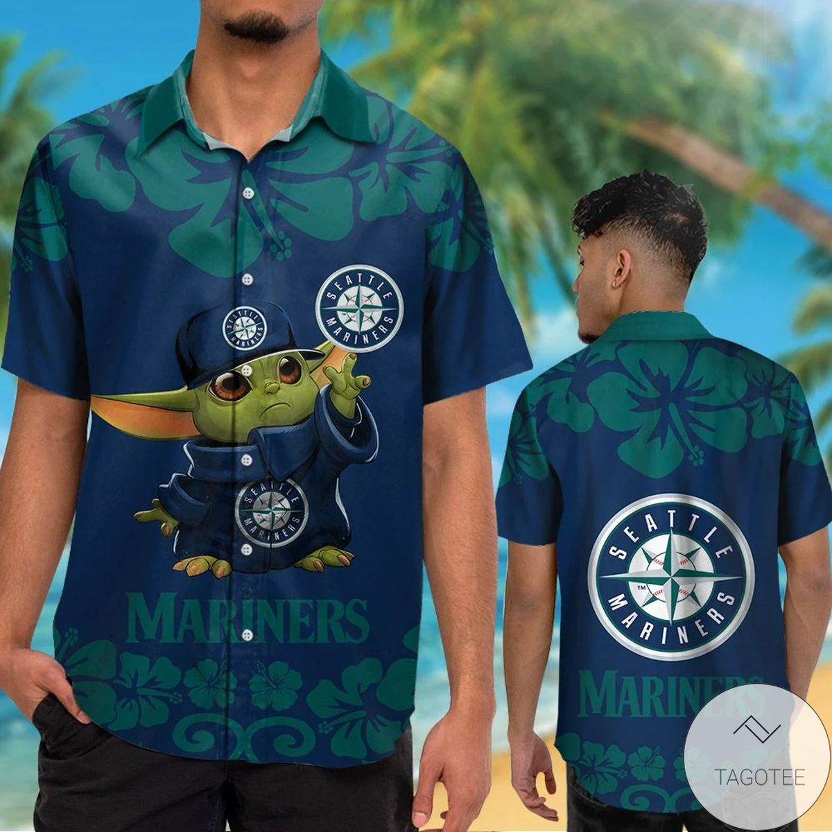 Seattle Mariners Baby Yoda Hawaiian Shirt Seattle Mariners Baby Yoda Hawaiian Shirt