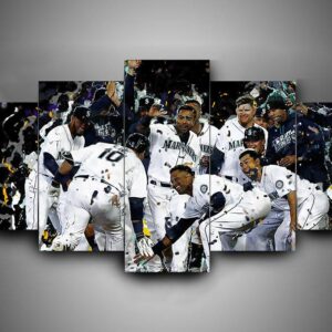 Seattle Mariners - Sport 5 Panel Canvas Art Wall Decor