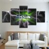 Seattle Seahawks 26- Sport 5 Panel Canvas Art Wall Decor