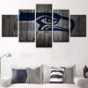 Seattle Seahawks Football - Sport 5 Panel Canvas Art Wall Decor